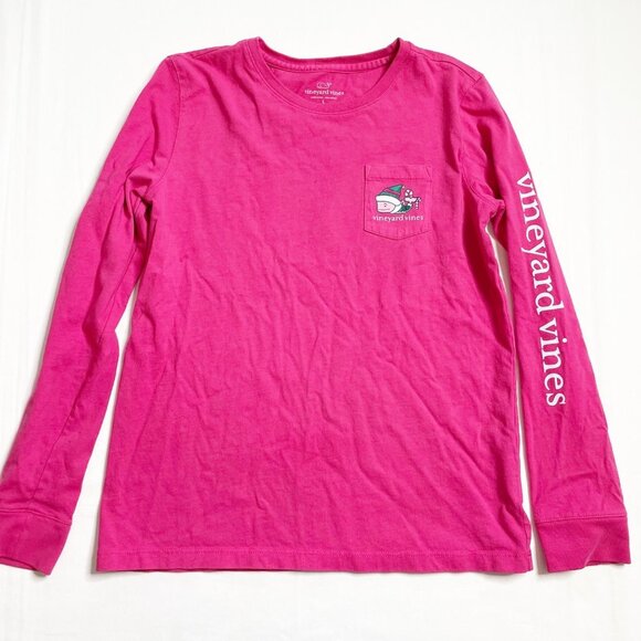 Vineyard Vines Other - Vineyard Vines Pink Christmas Elf Shirt size 14